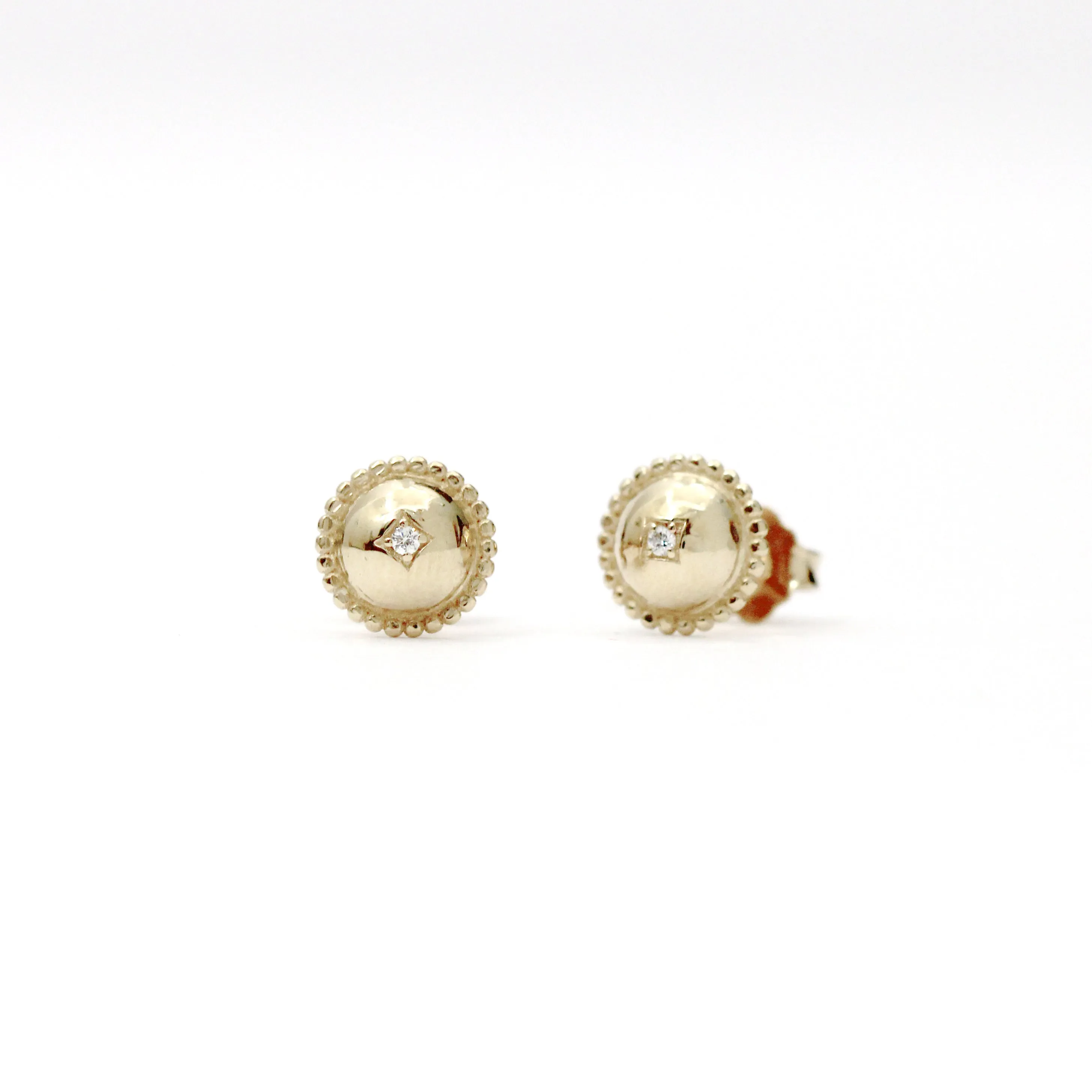 Half Dome Diamond Earrings