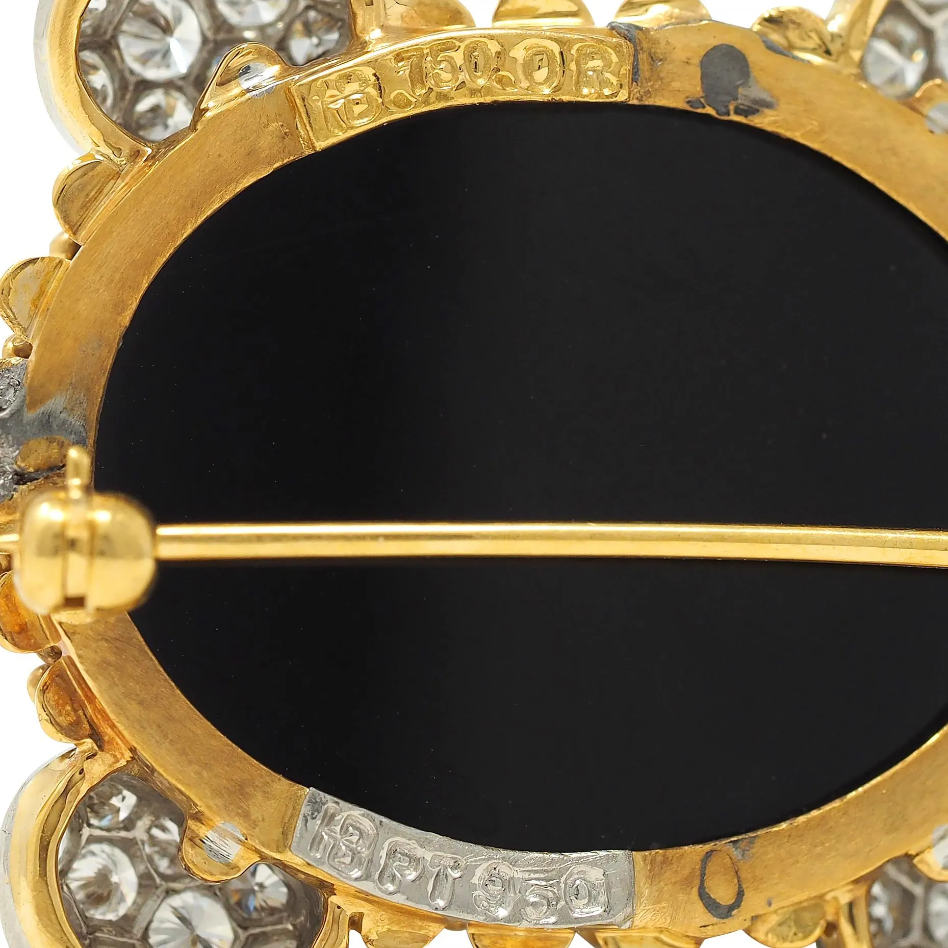 Hammerman 1960s 2.60 CTW Diamond Ruby Onyx Platinum 18 Karat Yellow Gold Vintage Turtle Brooch