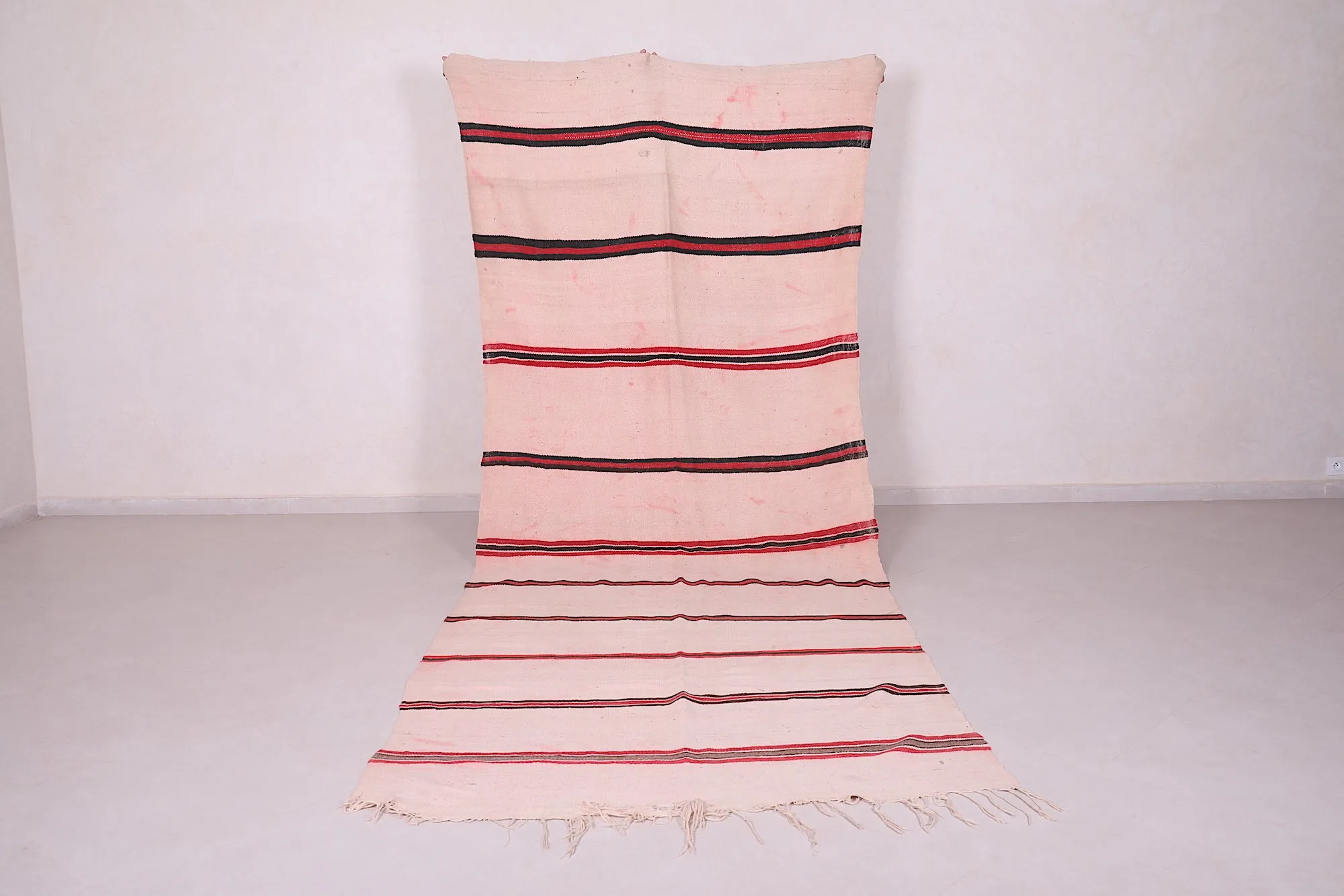 Handwoven Kilim 4.9 x 12.9 Feet – Unique Moroccan Area Rug