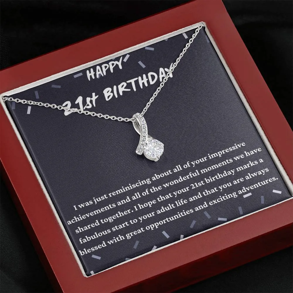 Happy 21st Birthday Necklace