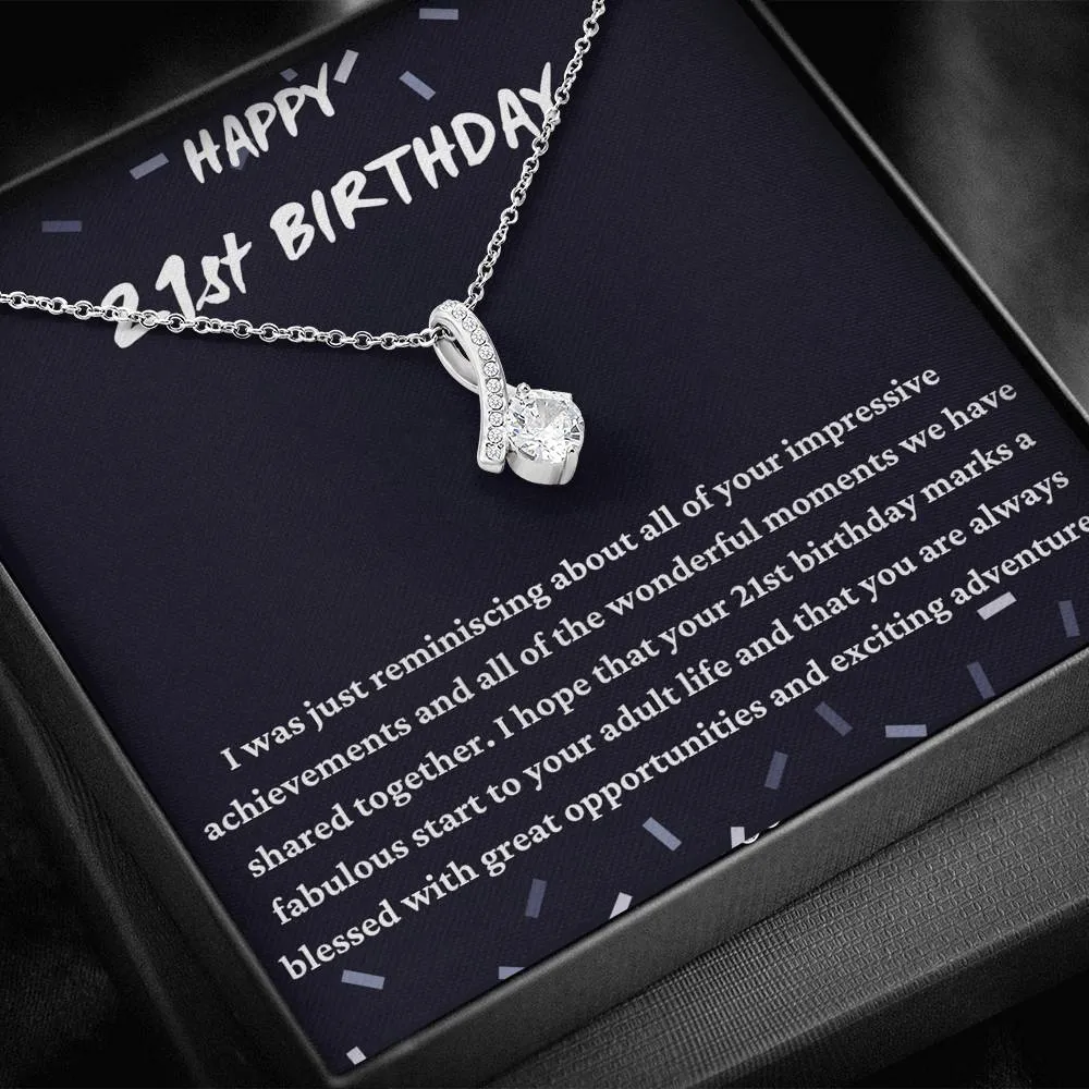 Happy 21st Birthday Necklace