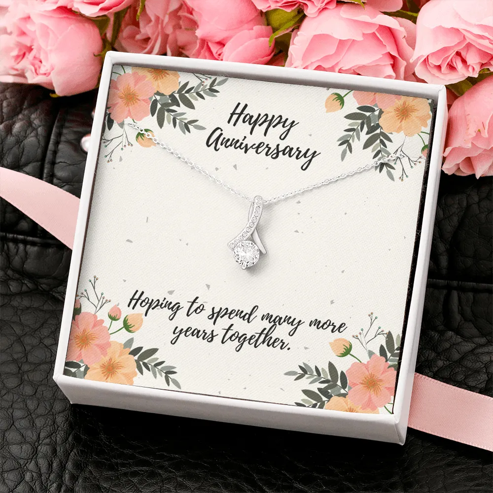 Happy Anniversary Many Years Alluring Beauty Necklace