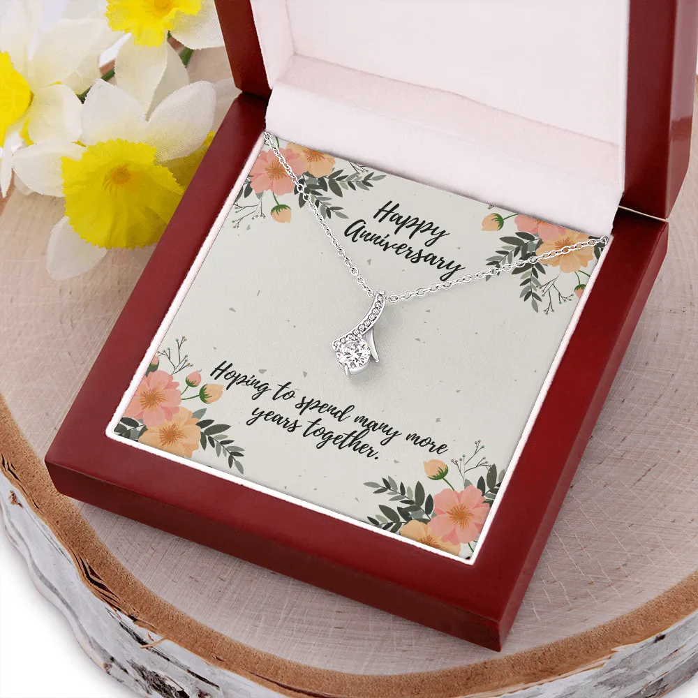 Happy Anniversary Many Years Alluring Beauty Necklace