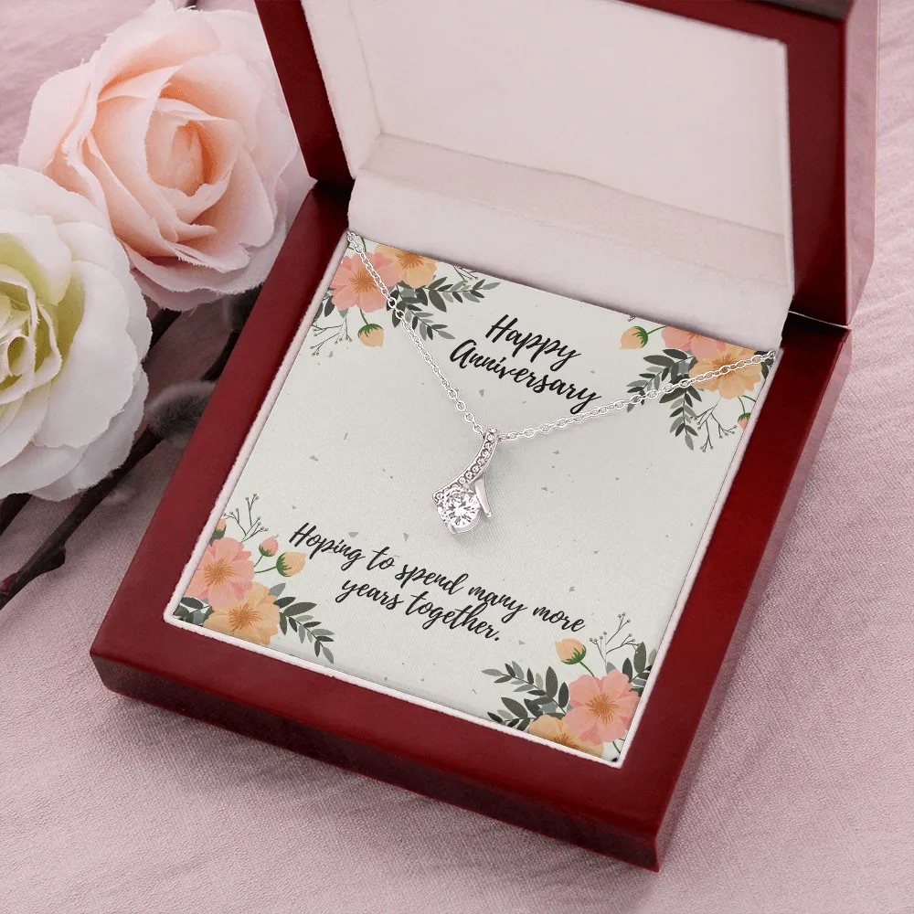 Happy Anniversary Many Years Alluring Beauty Necklace