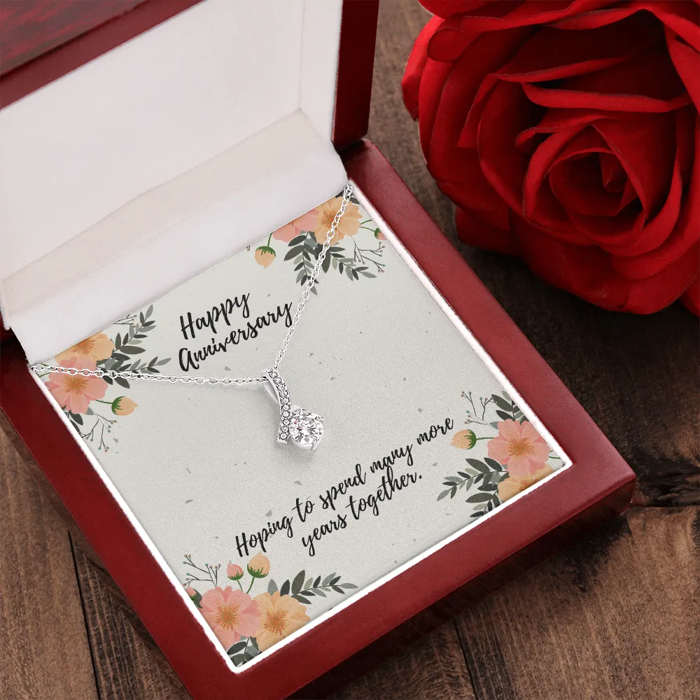 Happy Anniversary Many Years Alluring Beauty Necklace
