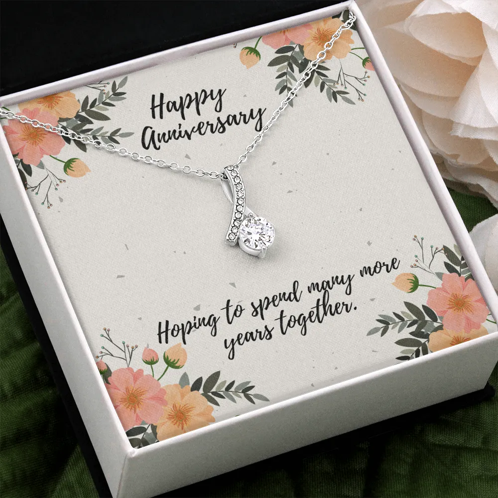Happy Anniversary Many Years Alluring Beauty Necklace