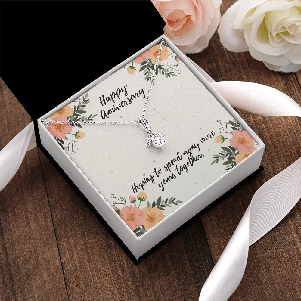 Happy Anniversary Many Years Alluring Beauty Necklace