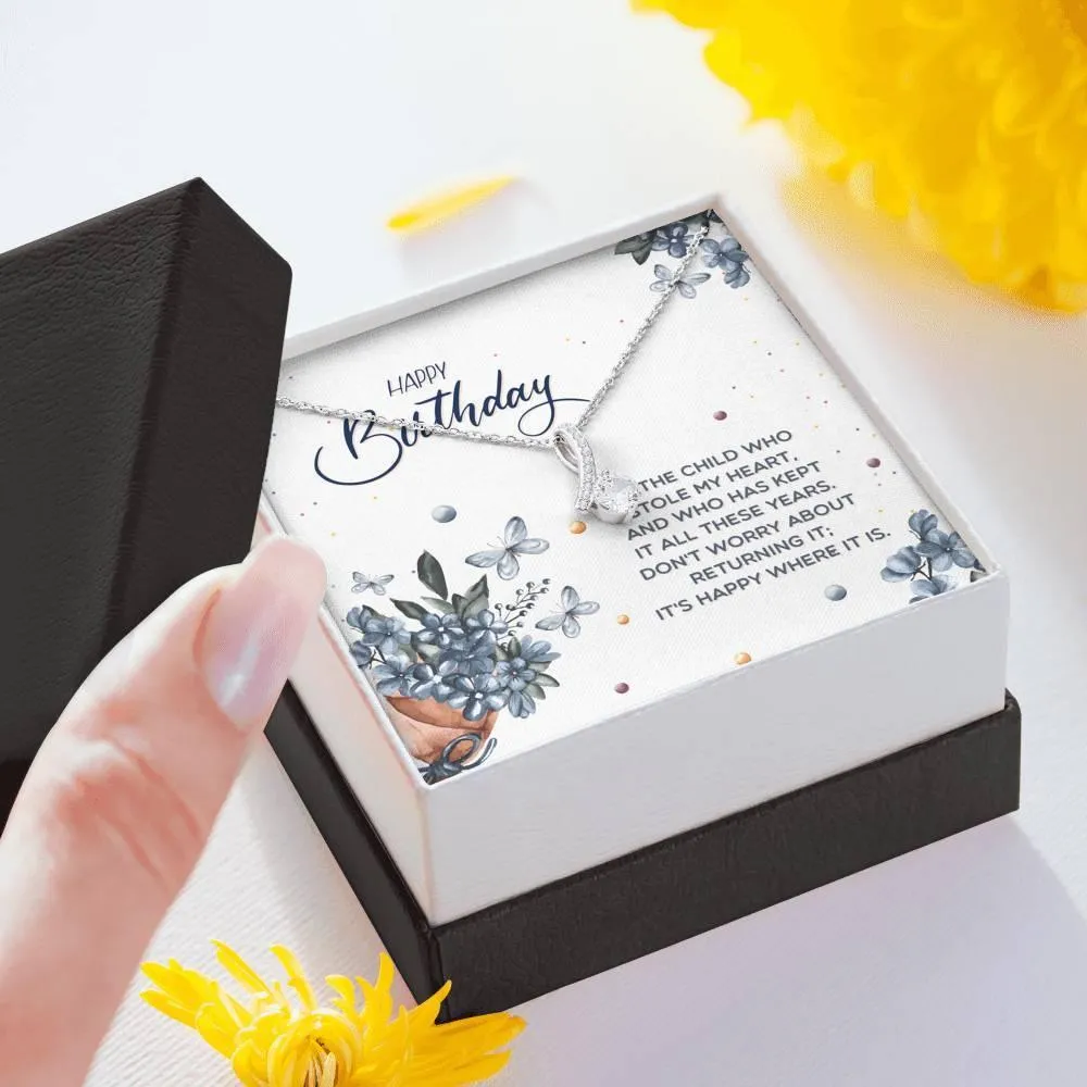 Happy Birthday Necklace for Daughter, Daughter Gift