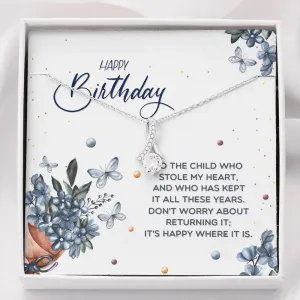 Happy Birthday Necklace for Daughter, Daughter Gift