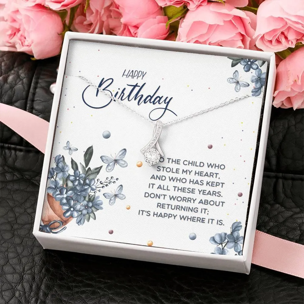 Happy Birthday Necklace for Daughter, Daughter Gift