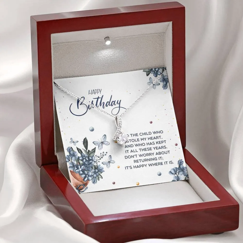 Happy Birthday Necklace for Daughter, Daughter Gift