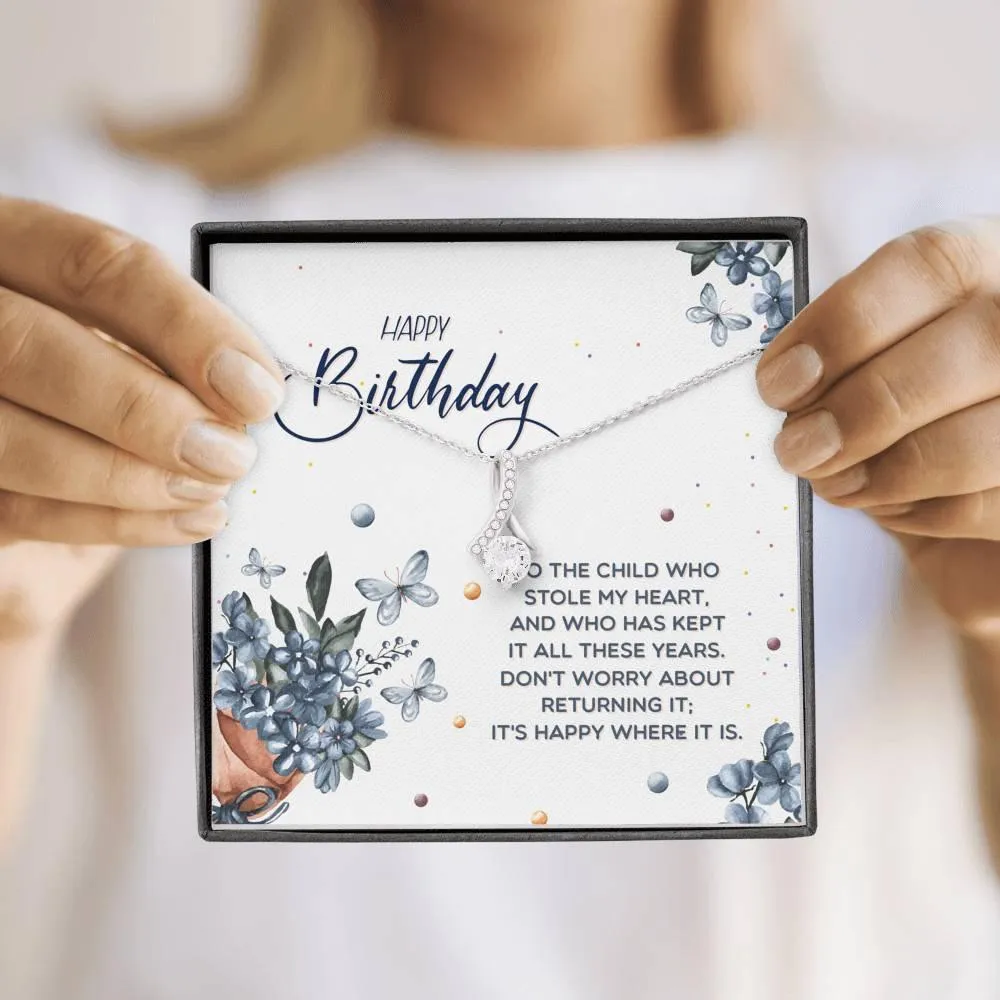 Happy Birthday Necklace for Daughter, Daughter Gift