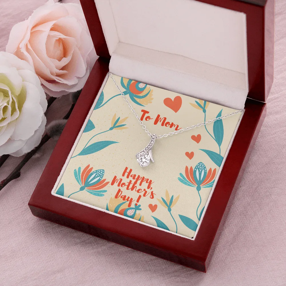 Happy Mother's Day Hearts Alluring Beauty Necklace