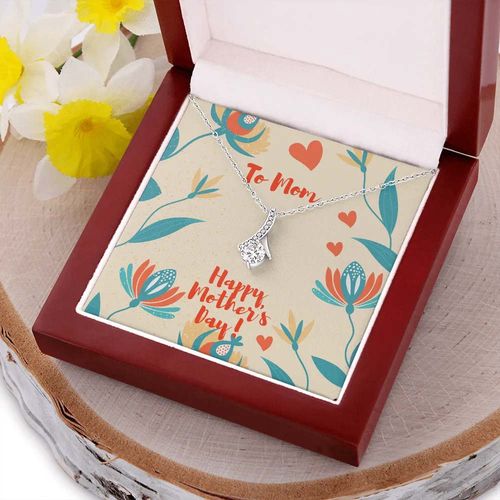 Happy Mother's Day Hearts Alluring Beauty Necklace