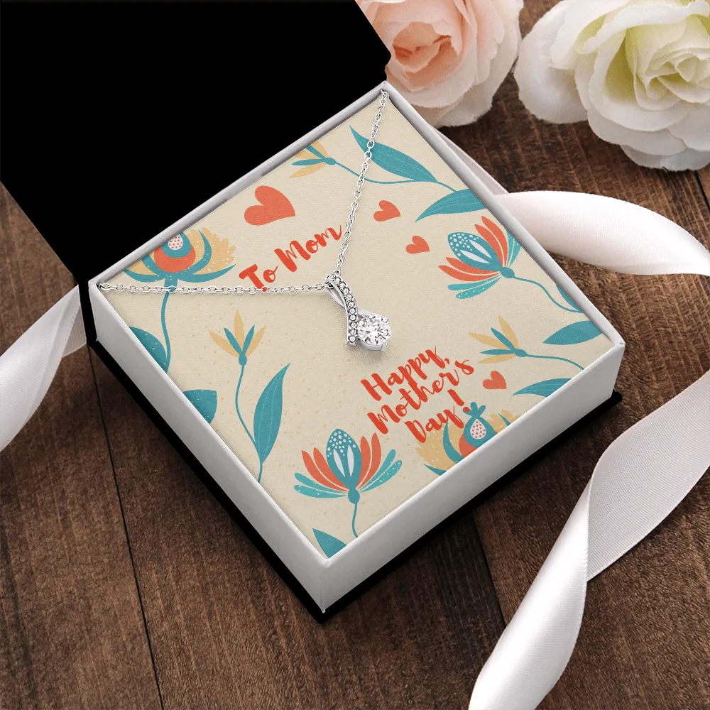 Happy Mother's Day Hearts Alluring Beauty Necklace