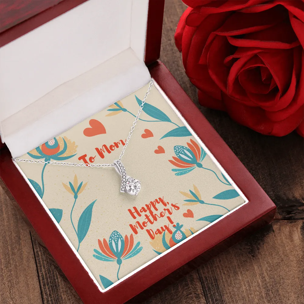 Happy Mother's Day Hearts Alluring Beauty Necklace