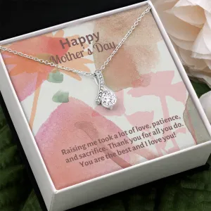 Happy Mother's Day Raising Me Was Hard alluring Beauty Necklace