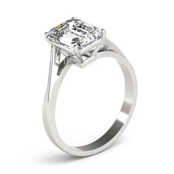 Hazel Emerald Lab Grown Diamond Solitaire Engagement Ring IGI Certified