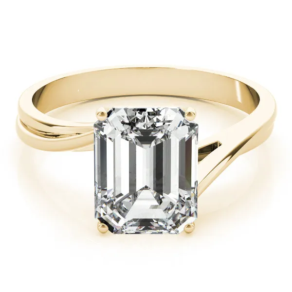 Hazel Emerald Lab Grown Diamond Solitaire Engagement Ring IGI Certified