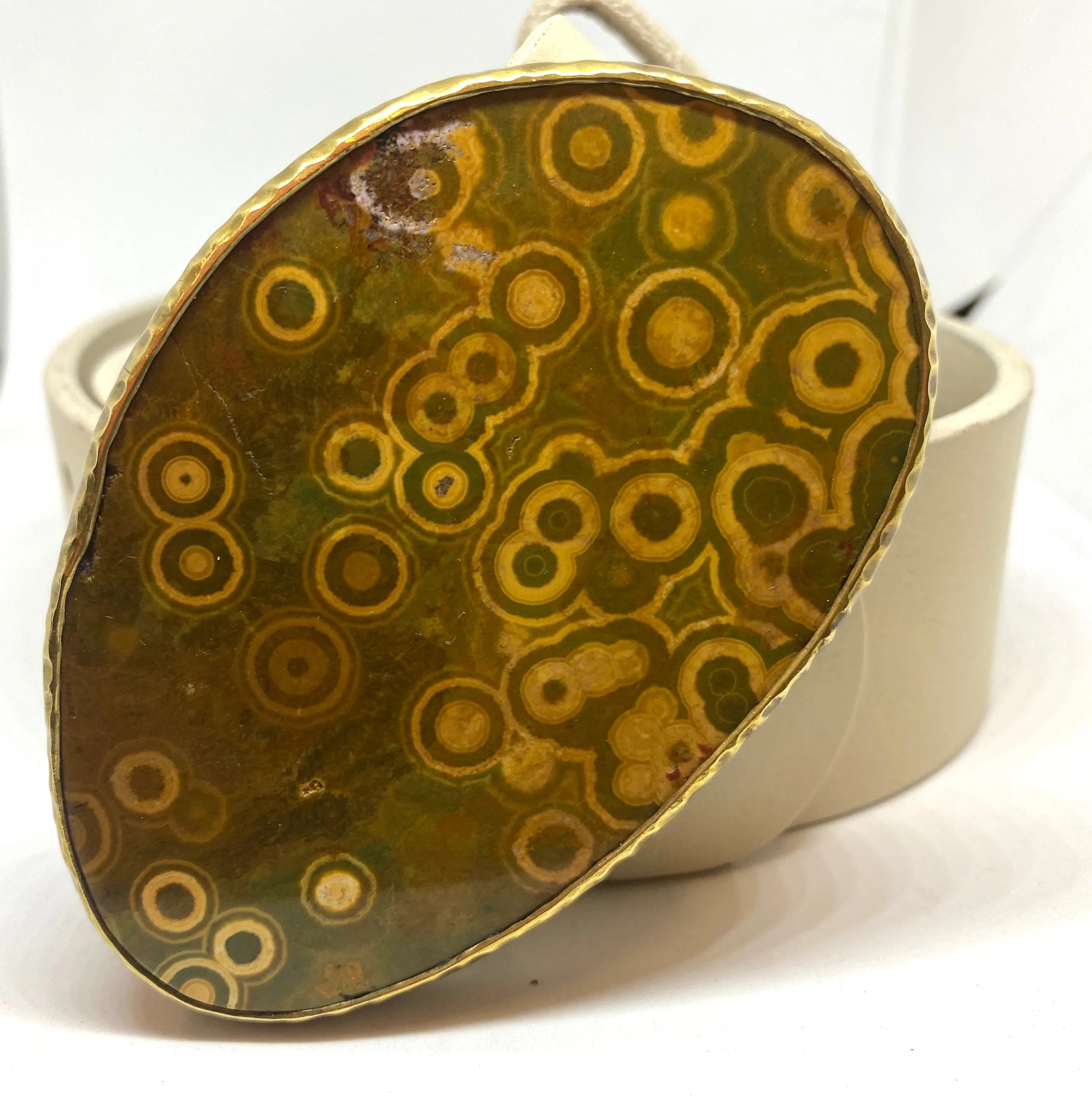Heather Benjamin Ocean Jasper Belt Buckle w/ Strap