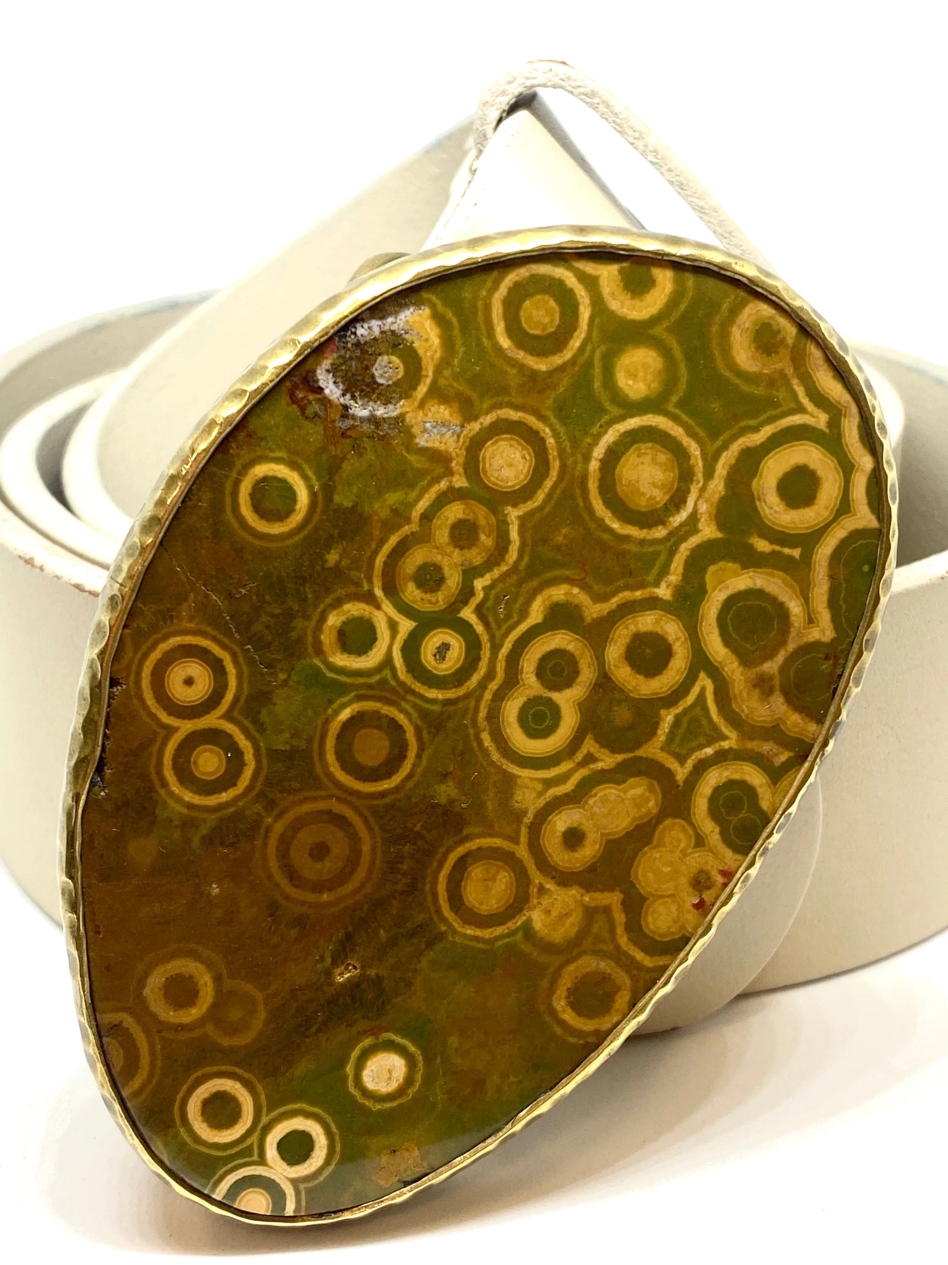 Heather Benjamin Ocean Jasper Belt Buckle w/ Strap