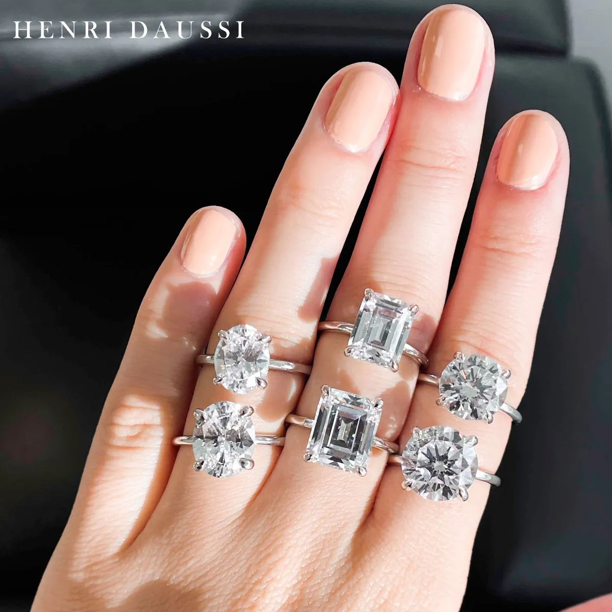 Henri Daussi Designer Cushion Cut 1.62ct t.w. Diamond Engagement Anniversary Ring
