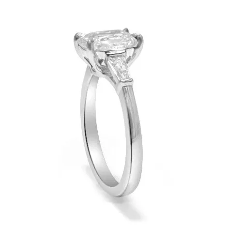 Henri Daussi Designer Cushion Cut 1.62ct t.w. Diamond Engagement Anniversary Ring