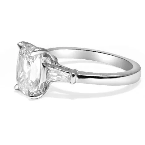 Henri Daussi Designer Cushion Cut 1.62ct t.w. Diamond Engagement Anniversary Ring