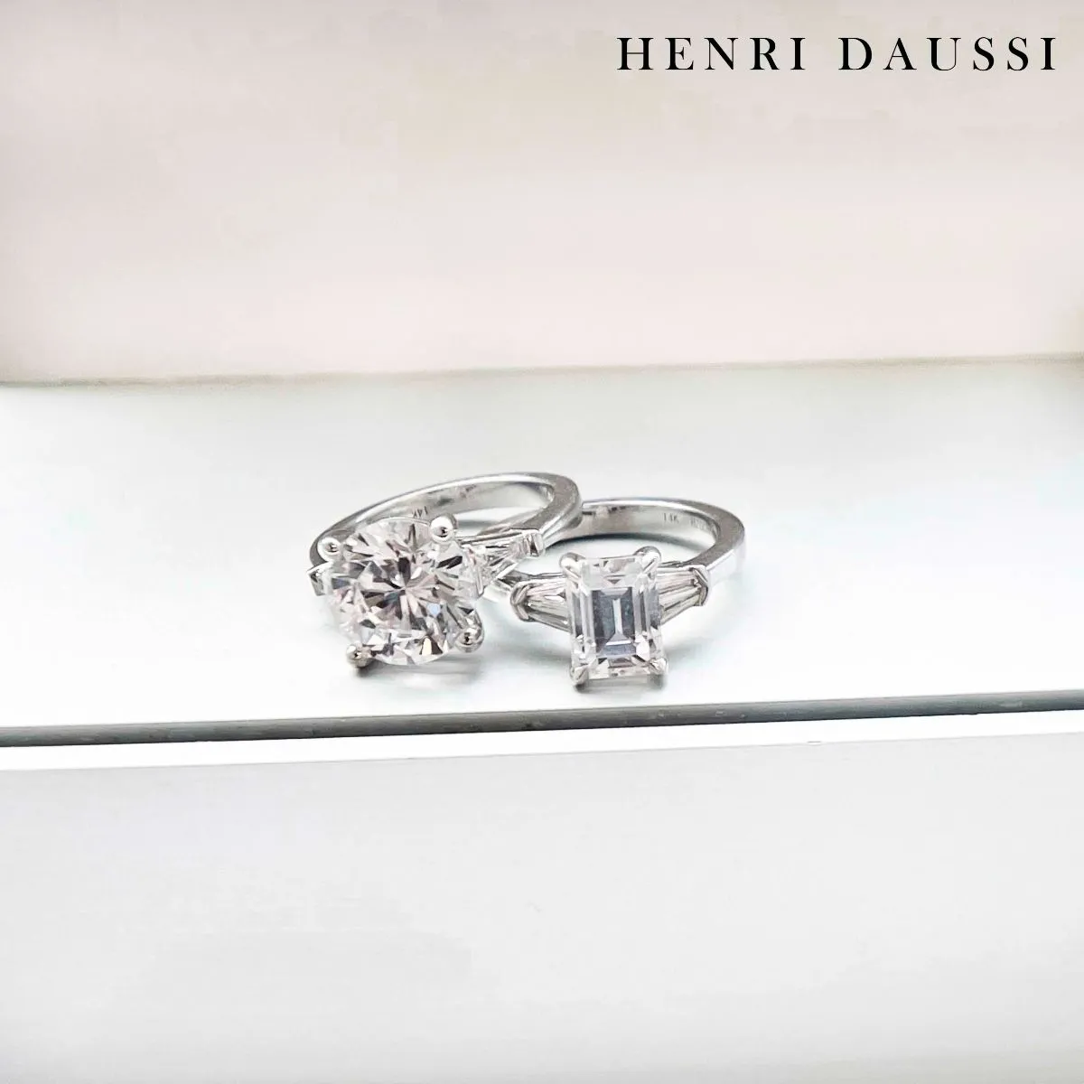 Henri Daussi Designer Cushion Cut 1.62ct t.w. Diamond Engagement Anniversary Ring