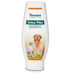 Himalaya Erina Plus Coat Cleanser with Conditioner for Pets, 200 ml