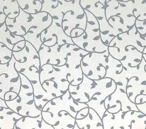 Home Couture Fabric: Damascene - Custom Vapor on Washed Flax 100% Linen