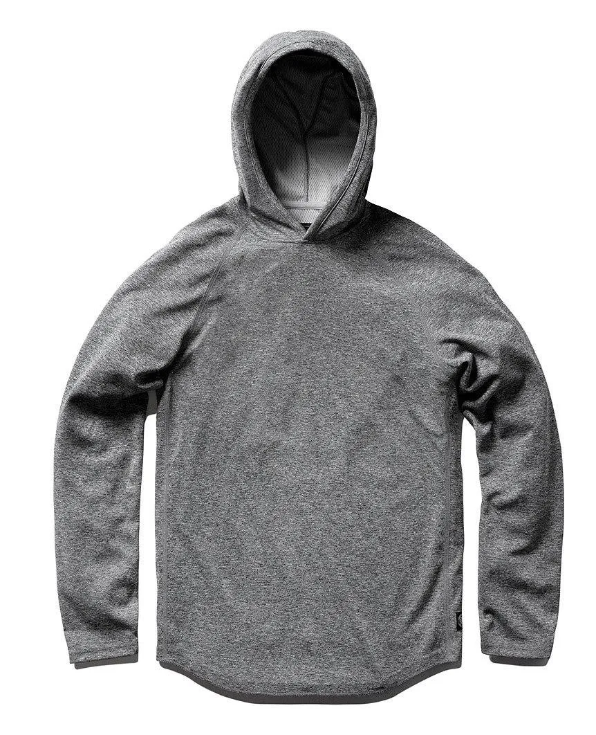 Honeycomb Mesh Pullover Hoody Heather Black