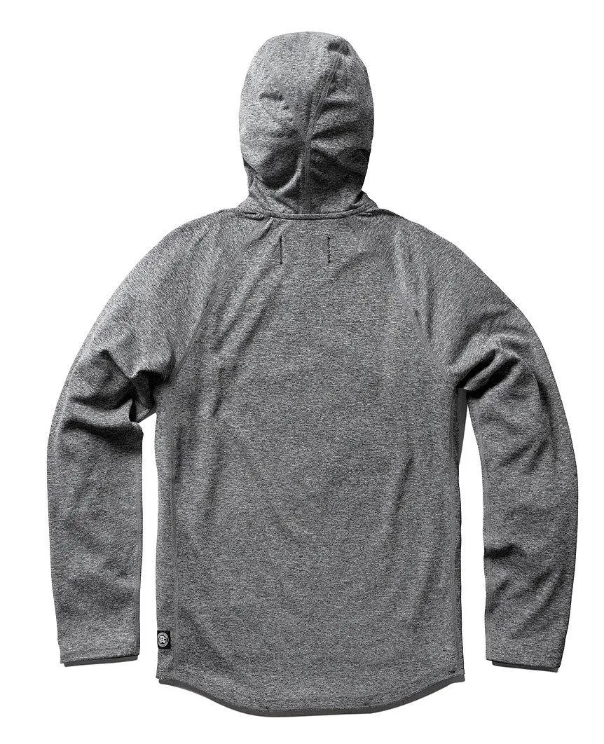 Honeycomb Mesh Pullover Hoody Heather Black