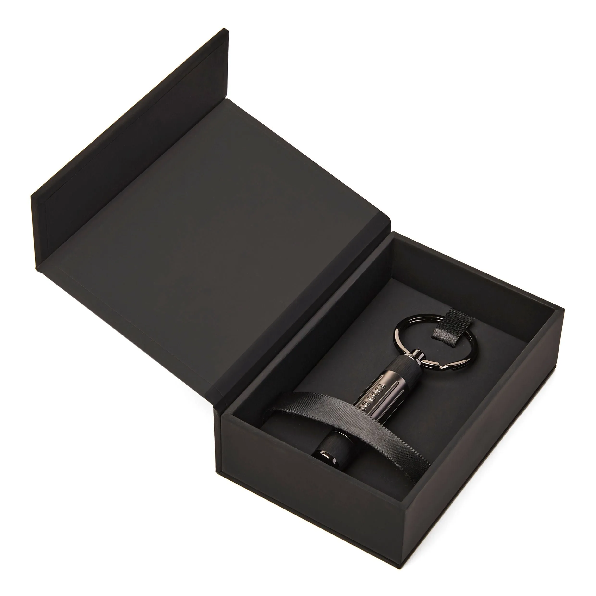 HUGO BOSS HAK306A-Key ring Gear Ribs Black