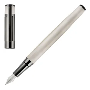 HUGO BOSS HSV3062B-Fountain pen Gear Ribs Chrome