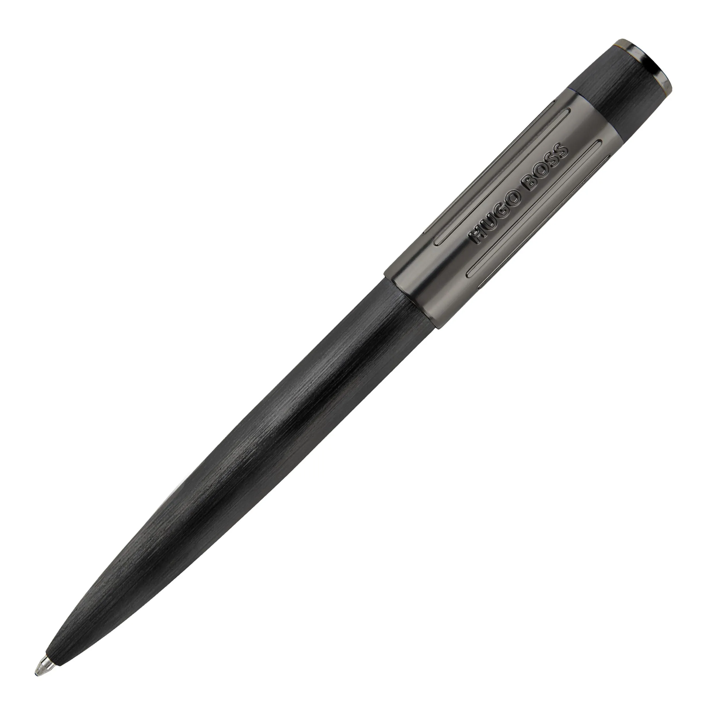 HUGO BOSS HSV3064A-Ballpoint pen Gear Ribs Black