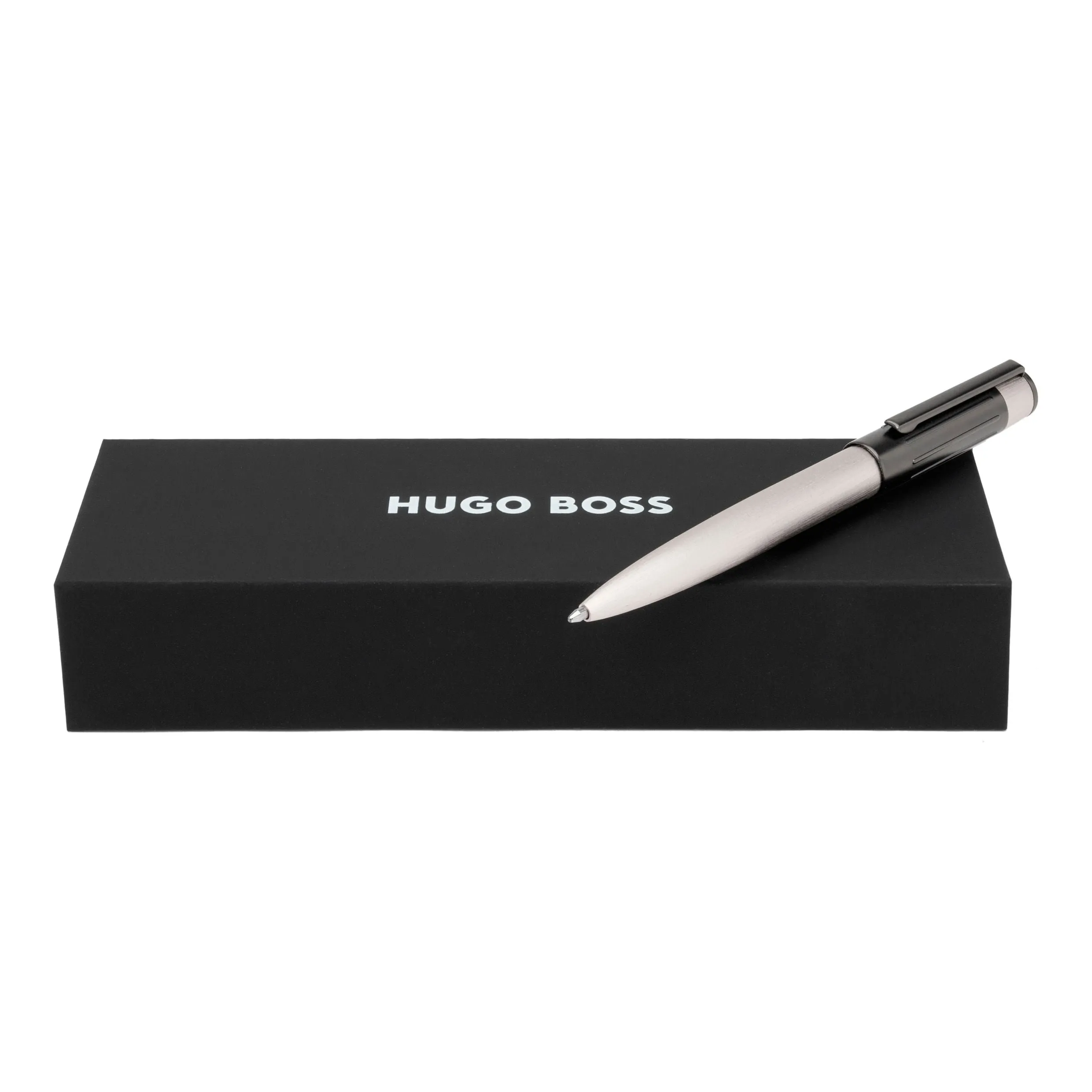 HUGO BOSS HSV3064B-Ballpoint pen Gear Ribs Chrome