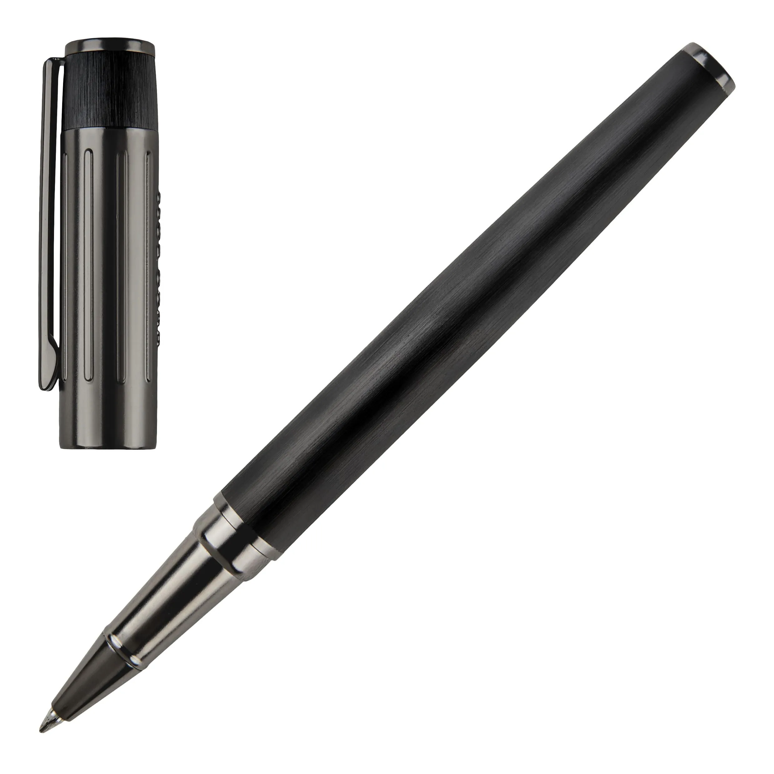 HUGO BOSS HSV3065A-Rollerball pen Gear Ribs Black