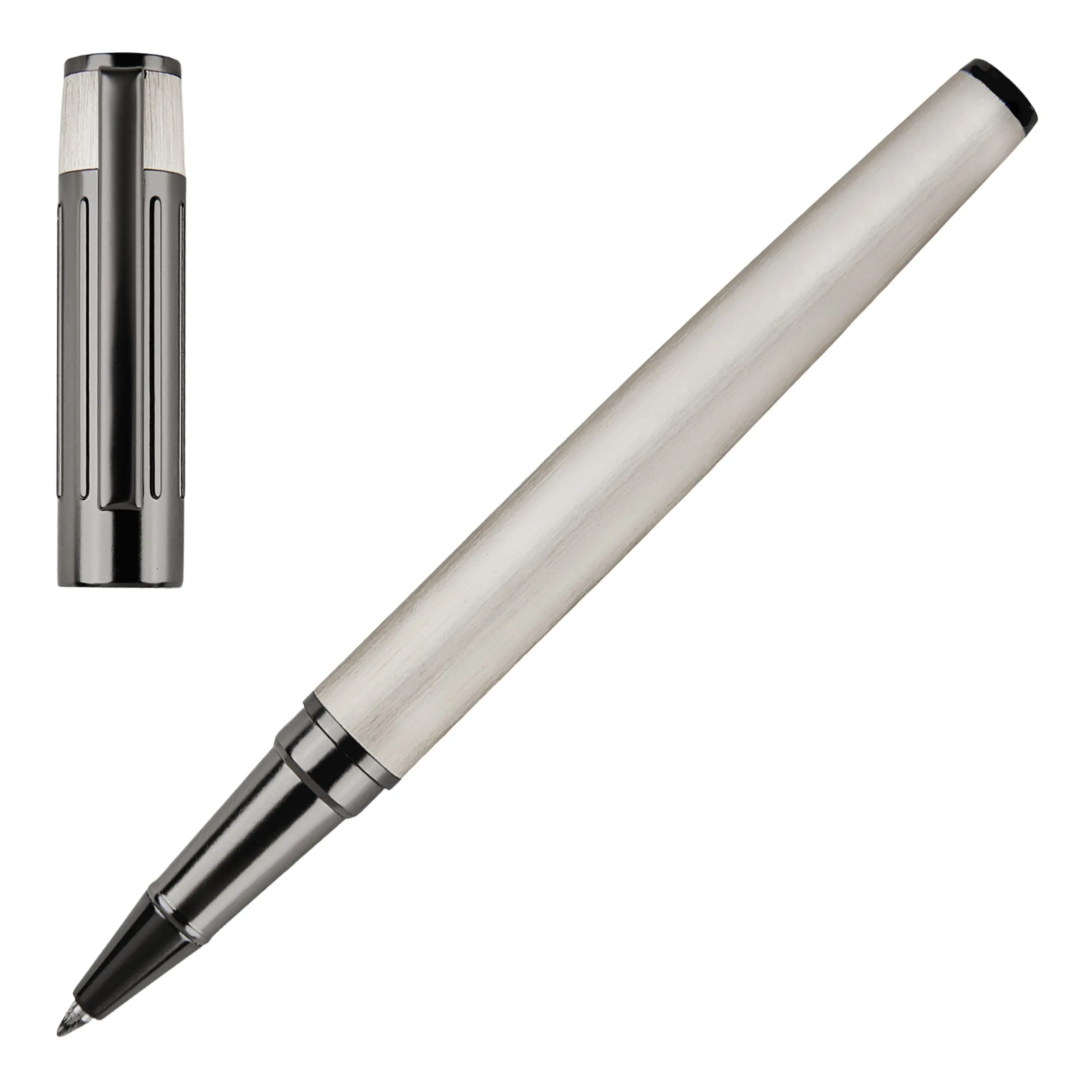 HUGO BOSS HSV3065B-Rollerball pen Gear Ribs Chrome