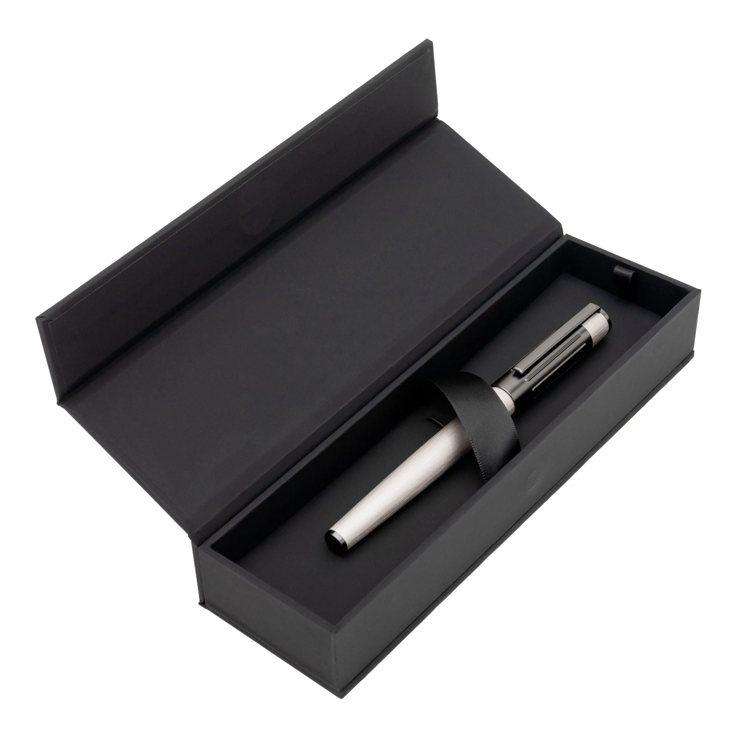 HUGO BOSS HSV3065B-Rollerball pen Gear Ribs Chrome
