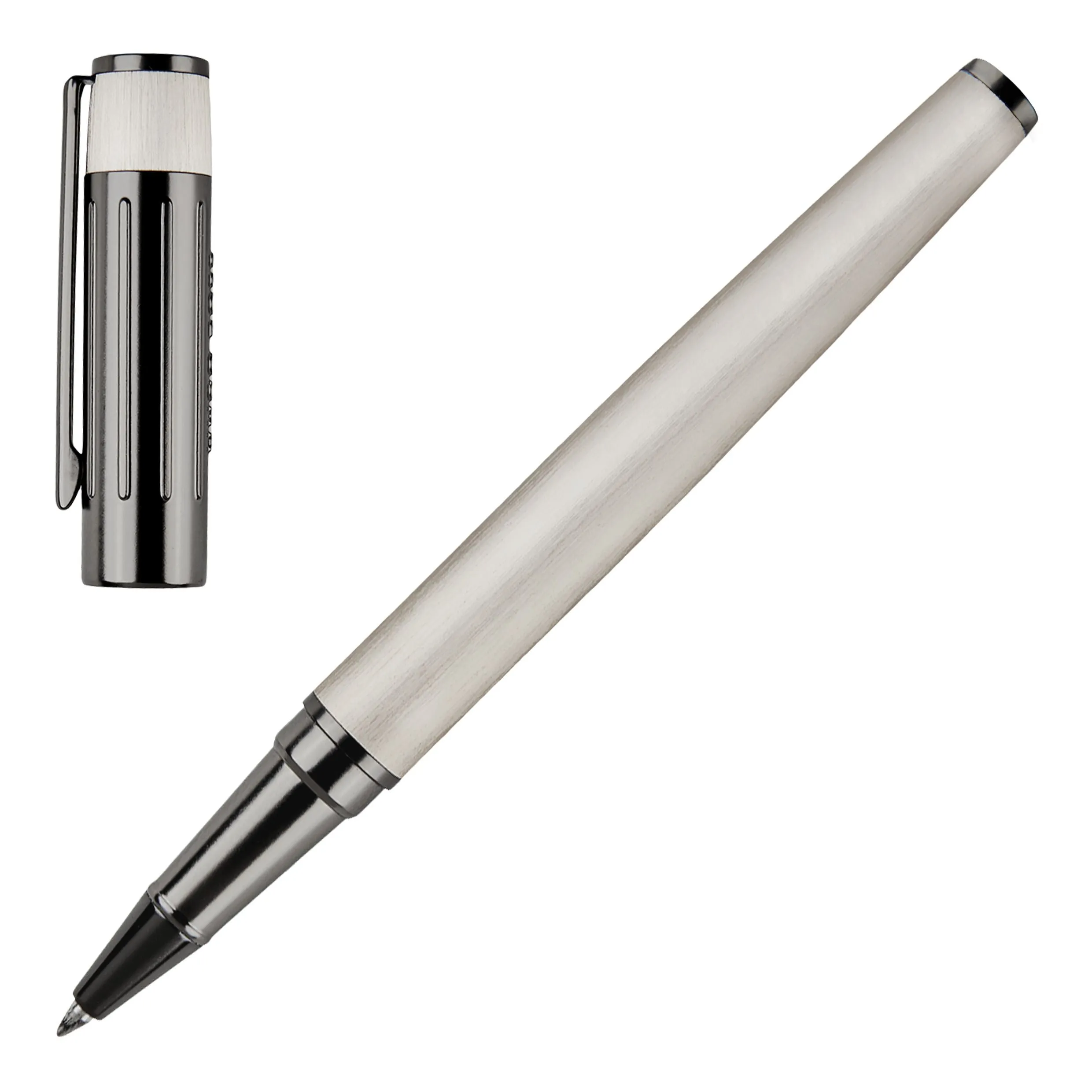 HUGO BOSS HSV3065B-Rollerball pen Gear Ribs Chrome