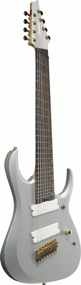 Ibanez RGDMS8 Classic Silver Matte 8 String Electric Guitar
