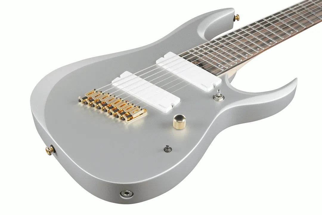 Ibanez RGDMS8 Classic Silver Matte 8 String Electric Guitar