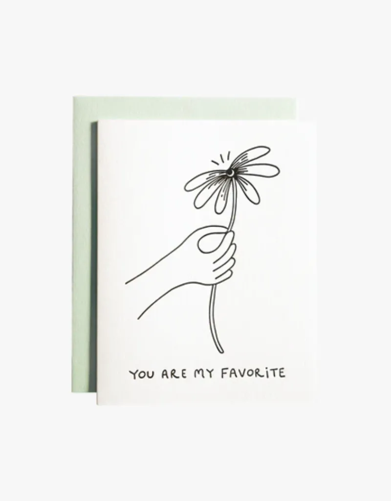 Ink Paper Crafts You Are My Favorite Greeting Card