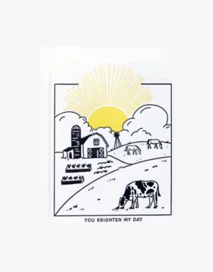 Ink Paper Crafts You Brighten My Day Greeting Card