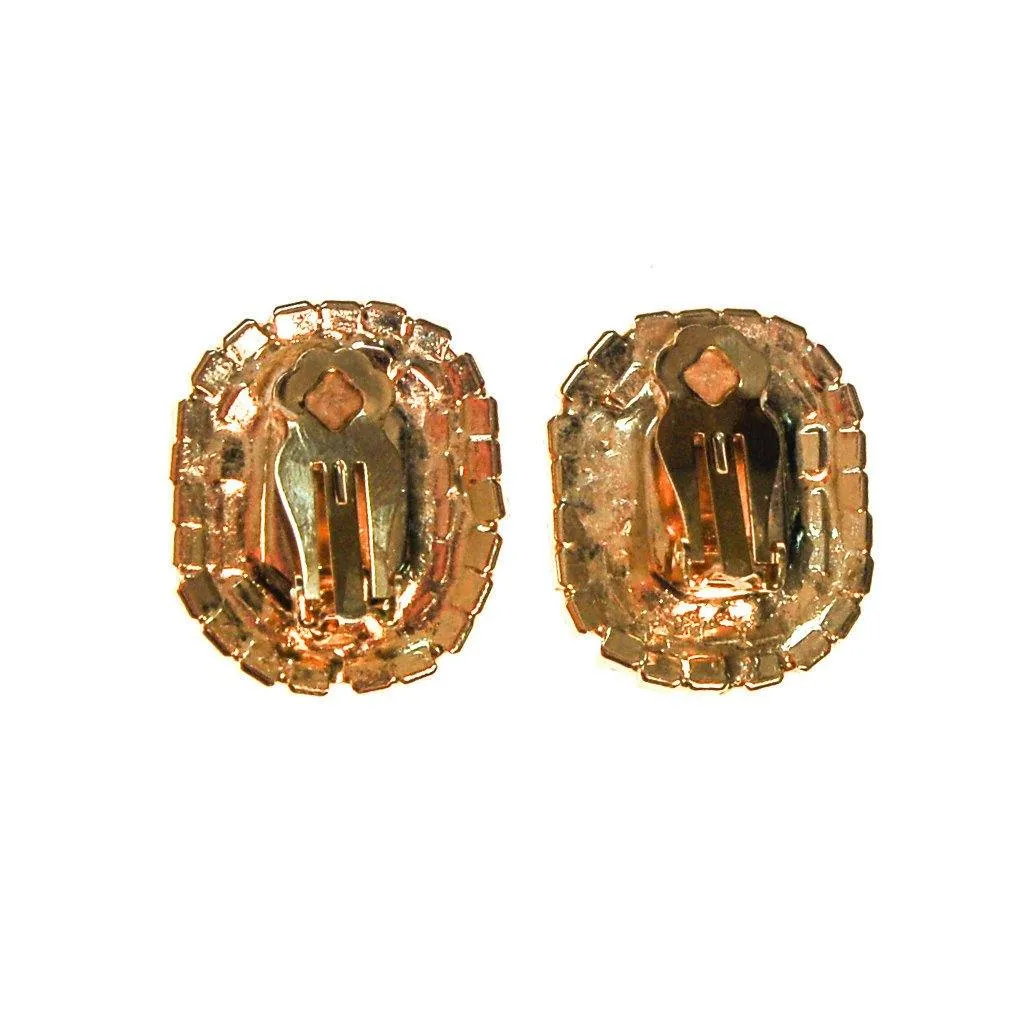 Jet Black Crystal and Rhinestone Statement Earrings