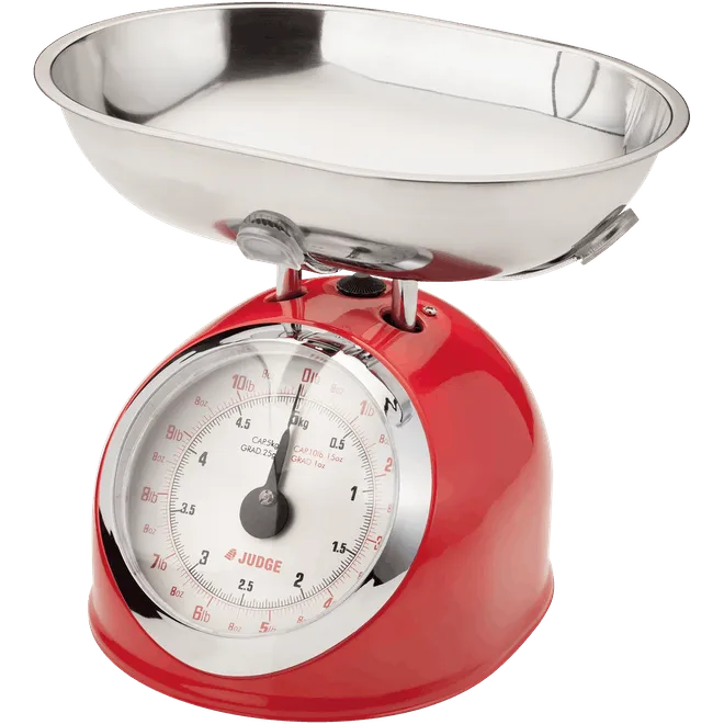 Judge Kitchen Traditional Scales Red