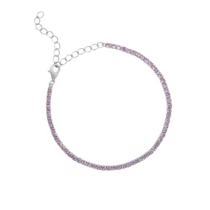 June Alexandrite Birthstone Tennis Bracelet