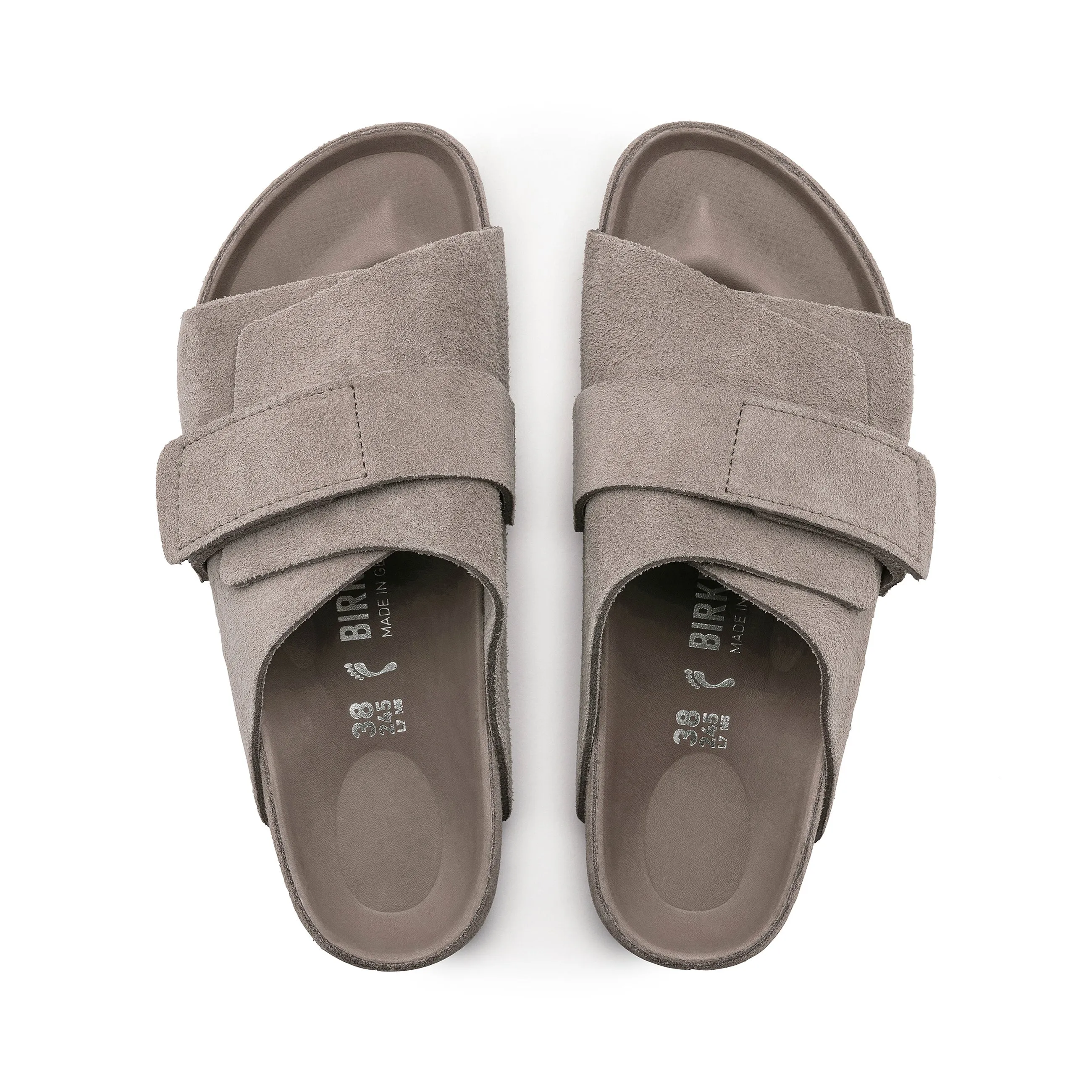 Kyoto Exquisite Grey Taupe Suede Leather