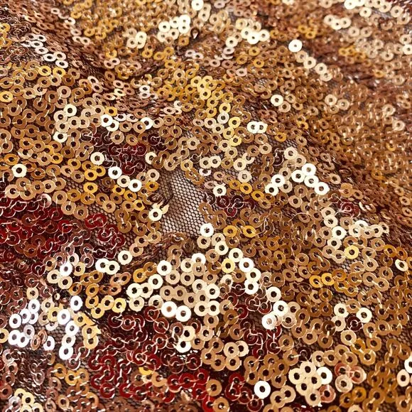 Lane Bryant All Over Sequined Jacket Size 30/32 Rose Gold / Copper - NO SIZE TAG